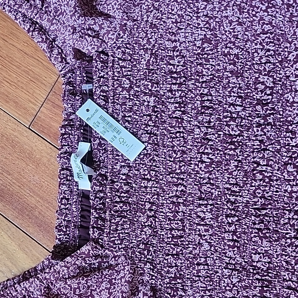 Nwt! Lucie Bubble-Sleeve Smocked Top in Cottage Garden - Picture 4 of 10